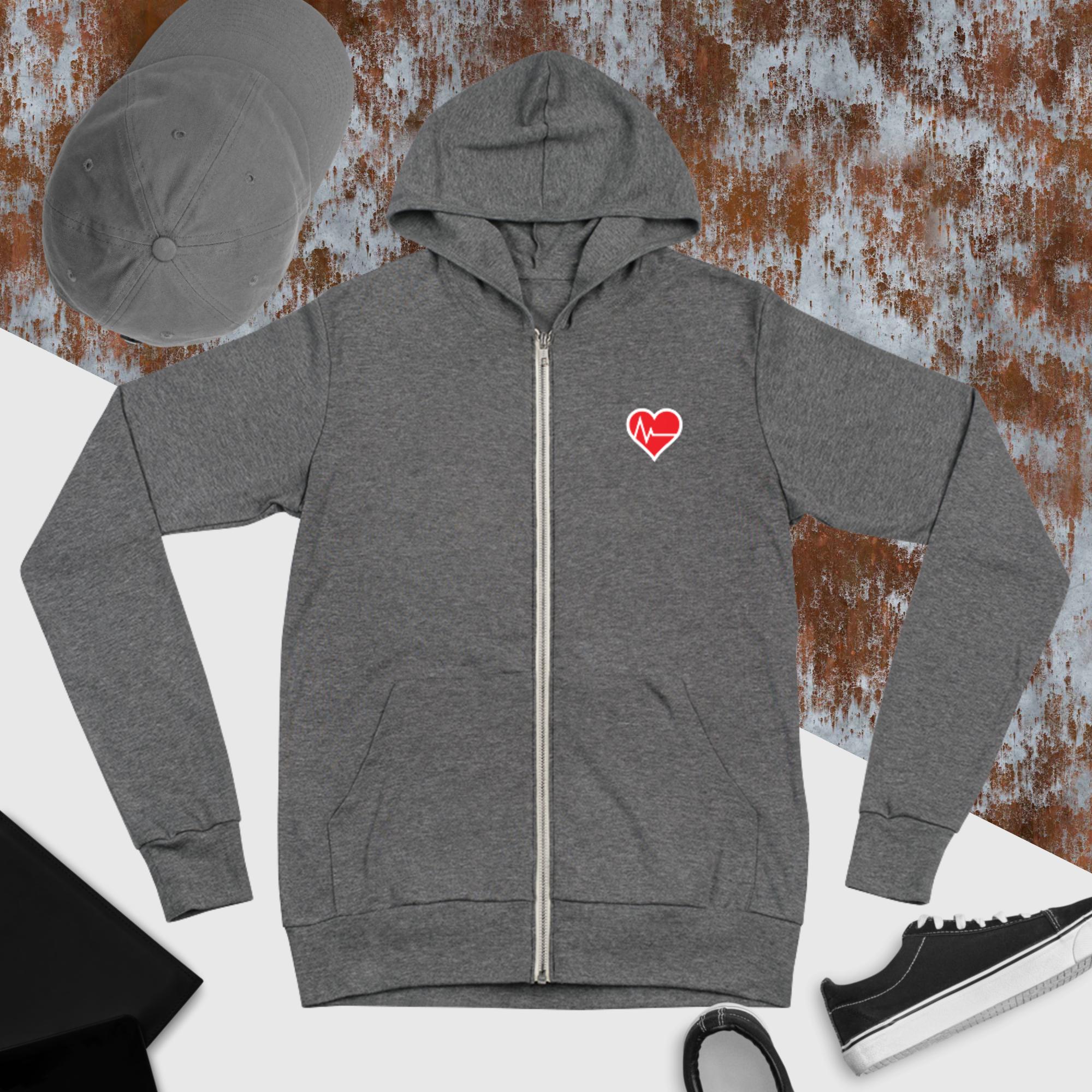 LOVE IS JADED Unisex zip hoodie - Love Is Jaded - The Artist